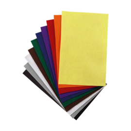 Vilt vellen assortiment 10 kleuren