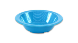 Melamine bowls blauw, set van 6 stuks