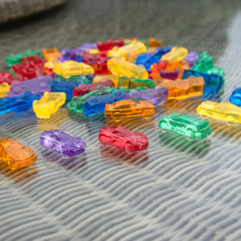 Tickit doorschijnende gekleurde auto's, 72-delig