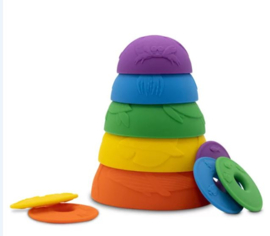 Sensorische  - Stapeltoren - Stapelbekers - Felle - Kleuren