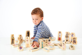 Tickit houten samenlevings blokken