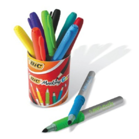 BiC Viltstift permanent marking color 8 stuks in blik