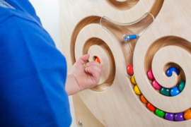 Wandbord kleurrijke draaikolk