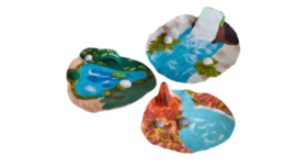 3D Vilten vulkaan mat