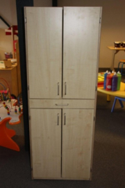 Papierkast met 24 vakken, berken decor