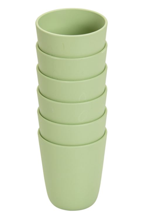 #Bioplastic - Bekers - Set - Van - 6 - Duurzaam