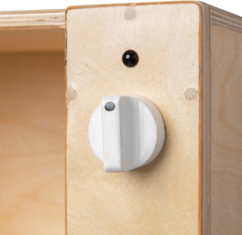 Houten magnetron naturel wit