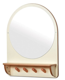 Wandspiegel met haken