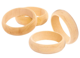 Houten armbanden, 4 stuks