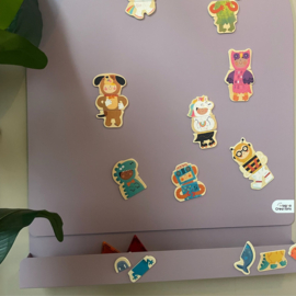 Magnetisch wandbord Bow paars