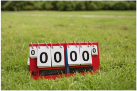Scorebord met krijtjes