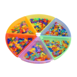 Tickit gekleurde ontdek bakken, 6 stuks