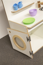 # Kinderkeuken Deluxe berken/wit hpl