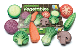 Sensorische speelstenen voedsel, groente