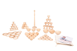 Loose parts naturel set 63-delig