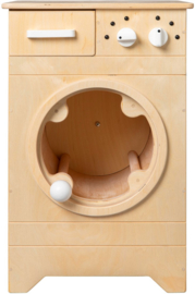 Houten wasmachine voor kleuters naturel wit