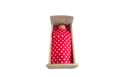 # Poppenbedje compleet met dekbed en kussen