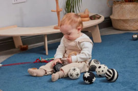 Baby patroonballen contrasterend zwart/wit, set van 6