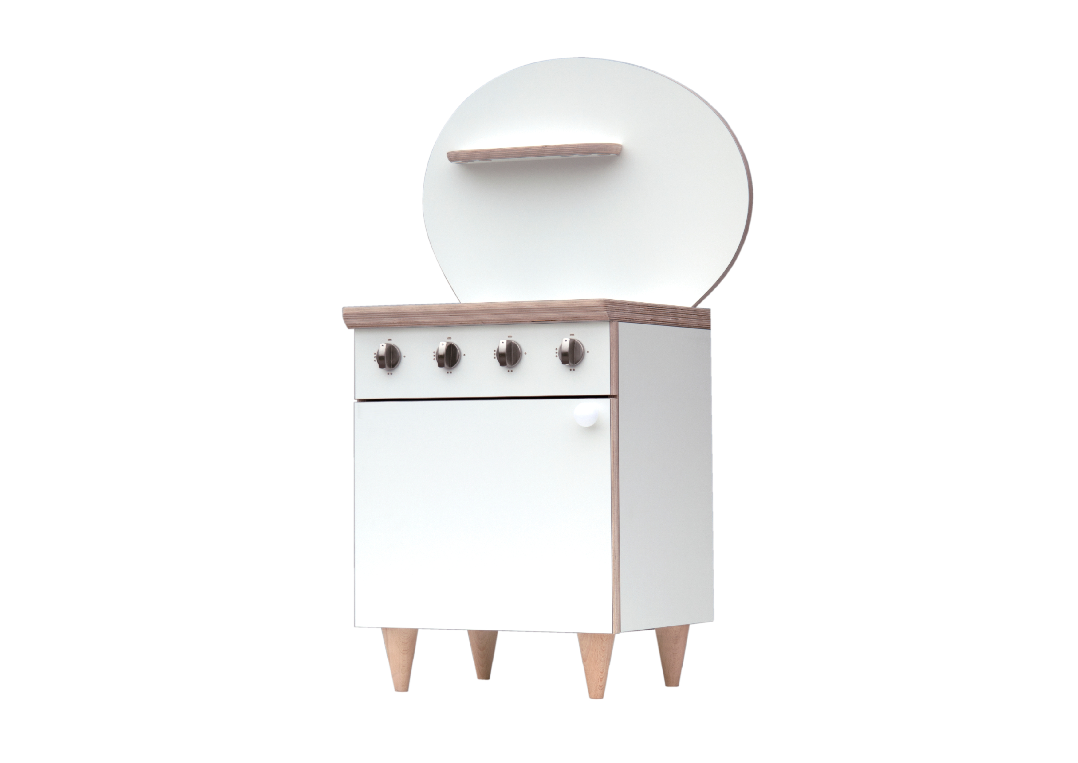 Complete moderne keukenopstelling wit