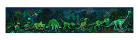 Mega puzzel Dinosaurussen met glow in the dark, 1,5 meter