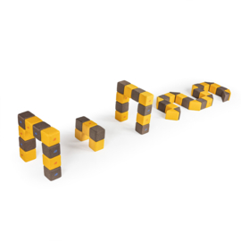 JollyHeap set Medium, 50 stuks magnetische blokken (2 vormen)