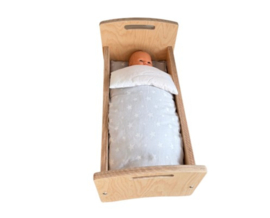 # Poppenbedje berken, met dekje