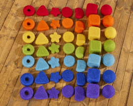 Vilten vormen regenboog