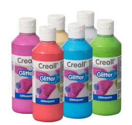 Creall Glitter 250 ml. 6 stuks ass.