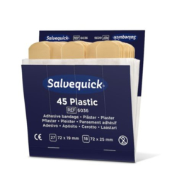 # Salvequick navulling 45 plastic pleisters (doos 6 st.)
