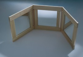 Tafel drieluik spiegel