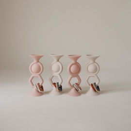 Mushie activiteitenspeeltje met zuignap hexapop - Blush