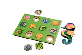 Set van 3 houten puzzels, thema 'mandala'