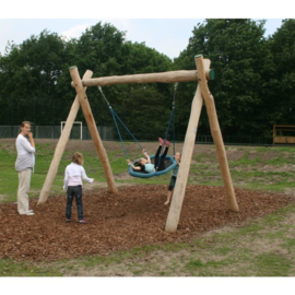 Robinia schommelframe met vogelnestschommel