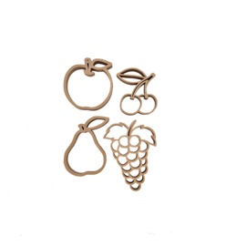 # Grennn uitstekers fruit, set van 4