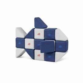 JollyHeap set Mini, 24 stuks magnetische blokken (2 vormen)