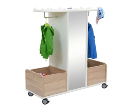 # EduCasa verrijdbare garderobe/verkleedmeubel Sara