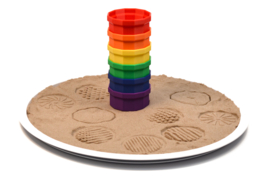 Sensorische zeefjes regenboog, set van 6