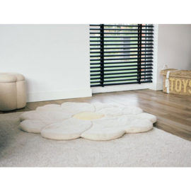 Speelmat bloem - 110 cm - Ecru/Geel