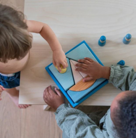 Grimms Zee-Puzzel-Bouwspel Blauwtinten