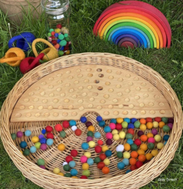 Vilten balletjes, 64 stuks