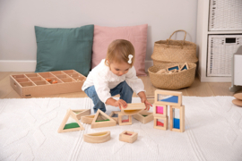 Tickit gevulde geometrische blokken  / sensory blocks