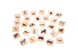 Tickit houten memory wilde dieren moeder en jong