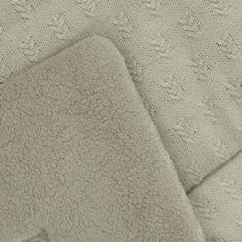 Boxkleed 75x95cm - Speelkleed Baby - Grain Knit - Olive Green