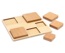 # Mega houten puzzel-ontdek set