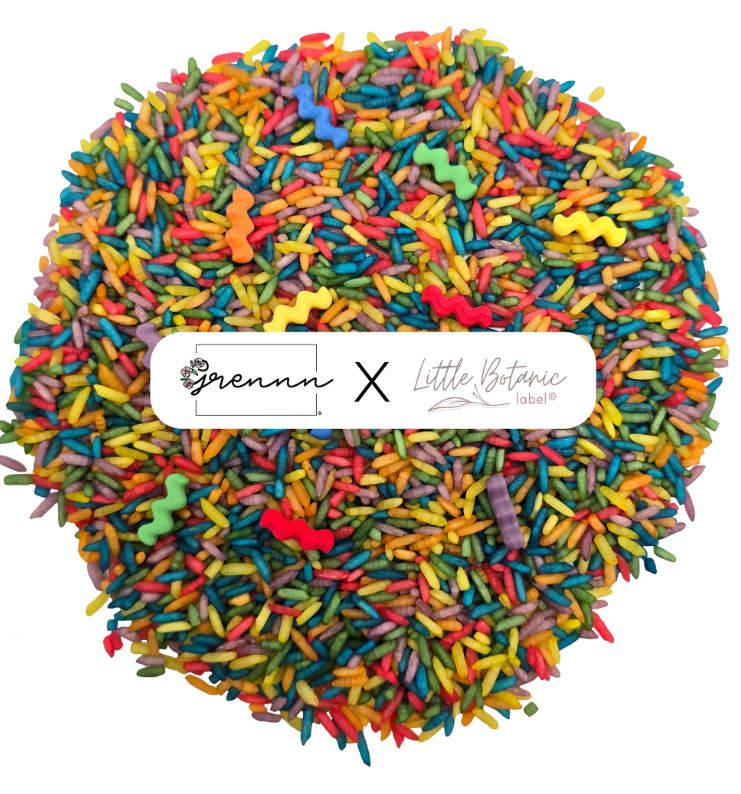 # Grennn x Little Botanic label waves regenboog speelset compleet