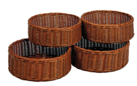 Set van 4 ronde manden