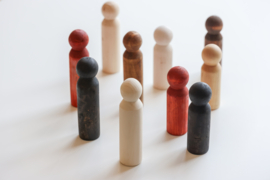 Grote multiculturele poppen, set van 10