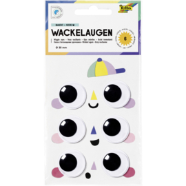 Wiebeloogjes/wiebelogen, doorsnee 30 mm, 6 stuks