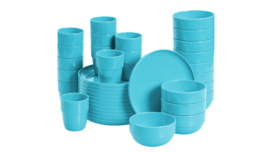 Melamine servies 36-delig blauw