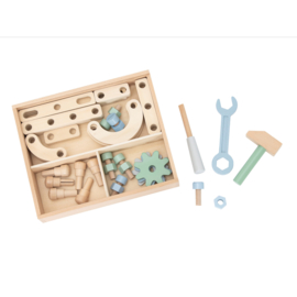 Kinderwerkbank met achterwand